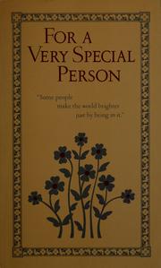 Cover of: For a very special person by Hallmark Cards, Inc.