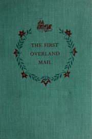 Cover of: The first overland mail
