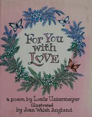 Cover of: For you with love: a poem