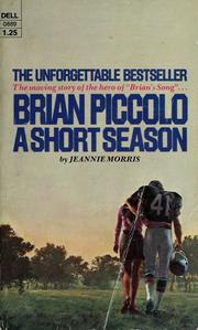 Cover of: Brian Piccolo by Jeannie Morris
