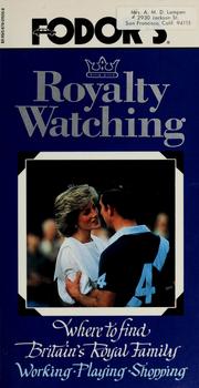 Cover of: Fodor's royalty watching by Andrew Morton