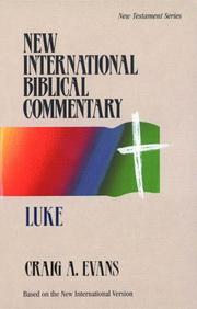 Cover of: Luke: New International Biblical Commentary