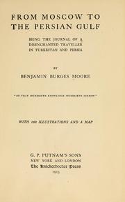 Cover of: From Moscow to the Persian gulf by Benjamin Burges Moore