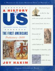 Cover of: The first Americans by Joy Hakim