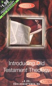 Cover of: Intro to Old Testament Theology (Bible Christian Living) by Schofield, J. N. Schofield