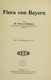 Cover of: Flora von Bayern by Franz Vollmann
