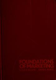 Cover of: Foundations of marketing