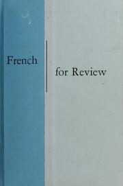 Cover of: French for review
