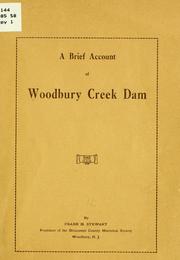 Cover of: brief account of Woodbury Creek Dam