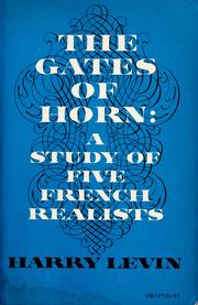Cover of: The gates of horn by Harry Levin