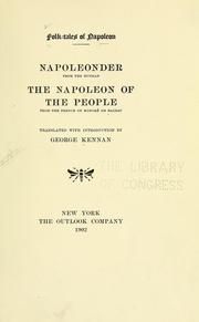 Cover of: Folk-tales of Napoleon: Napoleonder from the Russian : The Napoleon of the people from the French of Honoré de Balzac