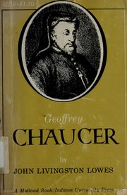 Cover of: Geoffrey Chaucer by John Livingston Lowes