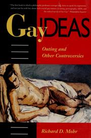 Cover of: Gay ideas: outing and other controversies
