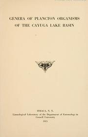 Cover of: Genera of plancton organisms of the Cayuga lake basin
