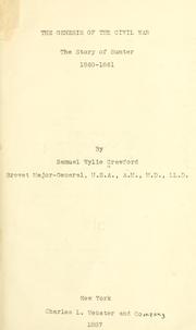 Cover of: The genesis of the Civil War by Crawford, Samuel Wylie