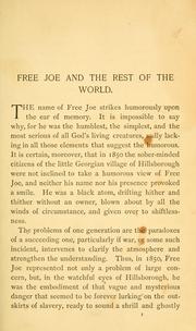 Cover of: Free Joe, and other Georgian sketches