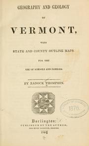Cover of: Geography and geology of Vermont