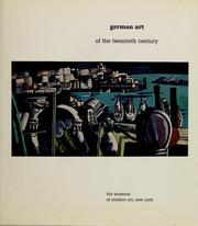 Cover of: German art of the twentieth century by The Museum of Modern Arts