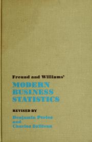 Cover of: Modern business statistics by John E. Freund
