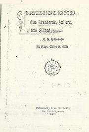 Cover of: Genealogical record by Caleb Holt Ellis