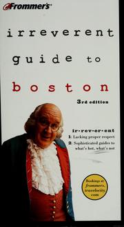 Cover of: Frommer's irreverent guide to Boston