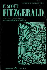 Cover of: F. Scott Fitzgerald by Arthur Mizener