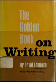 Cover of: The golden book on writing by David Lambuth