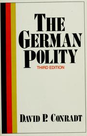 Cover of: The German polity by David P. Conradt