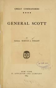 Cover of: General Scott