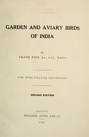Cover of: Garden and aviary birds of India.
