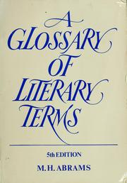 A glossary of literary terms