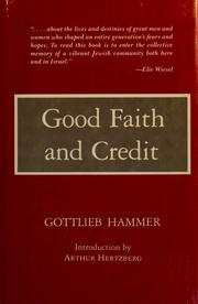 Cover of: Good faith and credit by Gottlieb Hammer