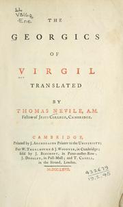 Cover of: The Georgics by Publius Vergilius Maro
