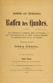 Cover of: Geschichte und Beschreibung der Rassen des hundes. by Ludwig Beckmann