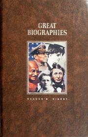 Cover of: Great biographies by selected and condensed by the editors of Reader's digest.