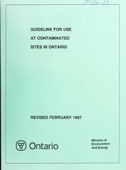Guideline for use at contaminated sites in Ontario