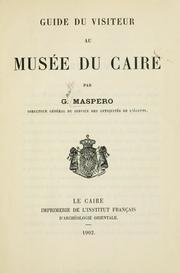 Guide du visiteur au Musée du Caire by Gaston Maspero