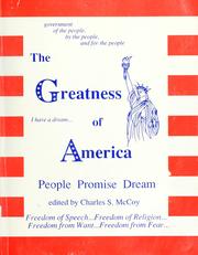 Cover of: The greatness of America: people, promise, dream