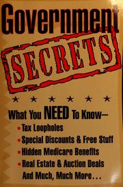 Cover of: Government secrets