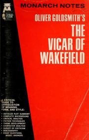 Cover of: Goldsmith's The vicar of Wakefield by James J. Greene