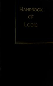 Cover of: Handbook of logic