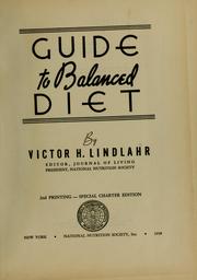 Cover of: Guide to balanced diet