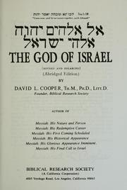 Cover of: The God of Israel by David Lipscomb Cooper