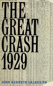 Cover of: The great crash, 1929. by John Kenneth Galbraith