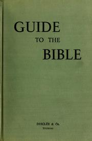 Cover of: Guide to the Bible: an introduction to the study of Holy Scripture