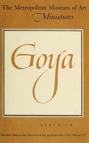 Cover of: Goya, 1746-1828