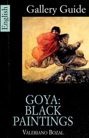Cover of: Goya: black paintings