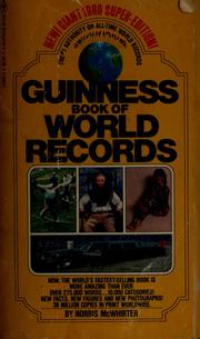 Cover of: Guinness book of world records, 1980 by Norris Dewar McWhirter