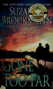 Cover of: Gone too far