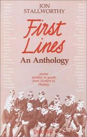 Cover of: First Lines: Poems Written in Youth from Herbert to Heaney (Fyfield Books)